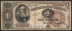 1890 $1 United States Treasury Note Fr. 347 Stanton Fine Circulated