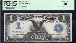 1899 $1 SILVER CERTIFICATE BLACK EAGLE PCGS 30 Fr 236 R40588713A