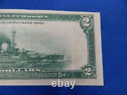 1918 $2 Battleship Frbn Federal Reserve Bank Note New York, Fr. 752 Ch Au