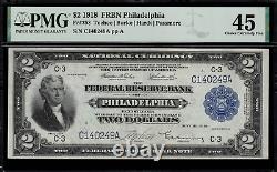 1918 $2 Federal Reserve Bank Note Battleship FR-753 Graded PMG 45 Comment