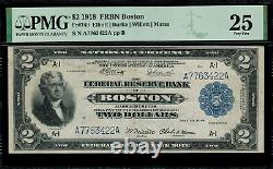 1918 $2 Federal Reserve Bank Note Boston Battleship FR-749 PMG 25