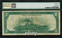 1918 $2 Federal Reserve Bank Note Dallas Battleship FR-777 PMG 25 VF