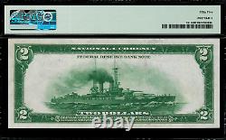 1918 $2 Federal Reserve Bank Note New York Battleship FR-751 Graded PMG 55