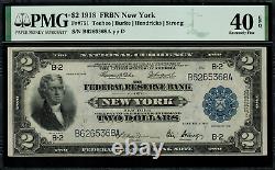 1918 $2 Federal Reserve Bank Note New York Battleship FR-751 PMG 40 EPQ