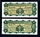 1927 One Pound Notes Riddle Heathershaw AUnc Consecutive Pair extremely rare