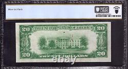 1929 $20 Federal Reserve Bank Note Kansas City Fr. 1870-j Pcgs B Choice Unc Cu 63