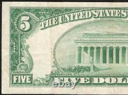 1929 $5 Bill Low Charter # 29 First National Bank Ny Note Currency Paper Money