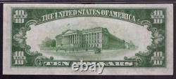 1934 A $10 Silver Certificate Star Note North Africa Fr. 2309 Pcgschoice Au 58