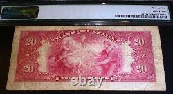 1935 Canada 20 $ Dollars Large Seal Pmg 25 A Canada Classic Banknote