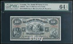 1935 Canada, Bank of Nova Scotia $10 Note McLeod/Patterson Sigs. PMG 64 EPQ