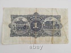 1952 Royal Bank of Scotland Ltd £1 One Pound Note Banknote circulated