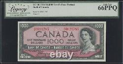 1954 Bank of Canada $1000 Devil's Face Banknote Cat#BC-36 Legacy Gem New 66 PPQ