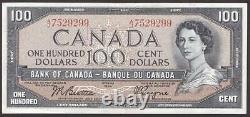 1954 Canada banknote set 7-notes $1 $2 $5 $10 $20 $50 & $100 all a/EF