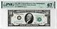 1969 $10 Federal Reserve note-fr. 2018-C-2 DIGIT SERIAL#-PMG 67EPQ-Only 1 FINER
