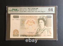 1981 England £50 Note First Run Low Number A01 000818 PMG64 Solid