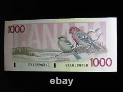 1988 $1000 Dollar Bank of Canada Banknote EKA0598348 Thiessen Crow UNC Grade
