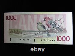 1988 $1000 Dollar Bank of Canada Banknote EKA0598349 Thiessen Crow UNC Grade