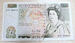 1988 Bank Of England £50 Banknote D79 Prefix G. M. Gill