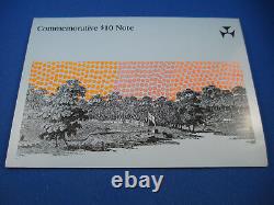 1988 First Polymer Commemorative $10 Note in Folder Prefix AA 00- Rare Note