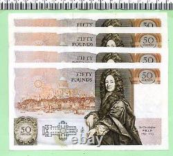 1988 Series D Pictorial Issue Gill Fifty Pound Note (dt 0100)
