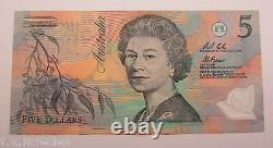 1992 AB19 Fraser Cole $5 LIGHT GREEN Polymer. THE REAL DEAL GENUINE CHOICE UNC