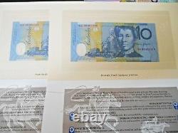 1993 $10 FIRST POLYMER & LAST PAPER $10 BANK NOTES IN FOLDER NPA Con Pair 2