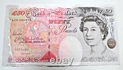 1994 Bank Of England £50 Banknote A14 Prefix G. E. A. Kentfield