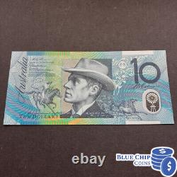 1996 UNC $10 MacFarlane/Evans AA96 FIRST PREFIX POLYMER BANKNOTE BANK NOTE