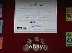 1998 NPA Note & Coin Collection Portfolio of 5 Notes with Matched ZZ 98 Serials