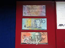 1998 NPA Note & Coin Collection Portfolio of 5 Notes with Matched ZZ 98 Serials