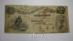 $2 1859 Fall River Rhode Island Obsolete Currency Bank Note Bill Pocasset Bank
