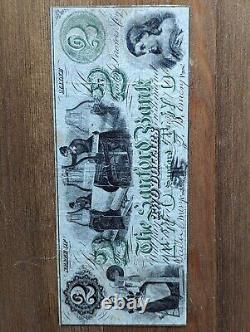 $2 1861 State of Maine The Sanford Bank Obsolete Currency Bank Note