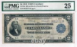 $2 1918 Cleveland Federal Reserve Bank Note (Battleship), FR#759, PMG 25