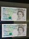 2 X Five Pound Banknotes EA01