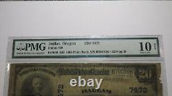 $20 1902 Dallas Oregon OR National Currency Bank Note Bill Ch. #7472 VG10 PMG