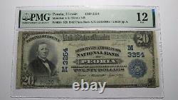 $20 1902 Peoria Illinois IL National Currency Bank Note Bill Ch. #3254 F12 PMG