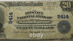 $20 1902 South Boston Virginia VA National Currency Bank Note Bill Ch. #8414