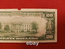 $20 1929 Girard Pennsylvania PA National Currency Bank Note Bill Ch. #7343