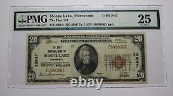 $20 1929 Moose Lake Minnesota MN National Currency Bank Note Bill Ch. #12947 VF