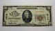 $20 1929 New York City NY National Currency Bank Note Bill Ch. #1736 Very Fine