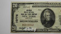$20 1929 New York City NY National Currency Bank Note Bill Ch. #1736 Very Fine