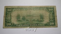 $20 1929 Pine Plains New York NY National Currency Bank Note Bill! Ch. #981 Fine