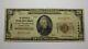 $20 1929 West Warwick Rhode Island National Currency Bank Note Bill Centreville