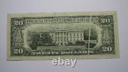 $20 1981-A Gutter Fold Error Federal Reserve Bank Note Currency Bill Very Fine+