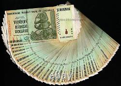 20 Billion Zimbabwe Dollars x 50 Banknotes AA AB 2008 ½ Bundle 50PCS Currency