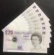 £20 Consecutive Run Of 7 Andrew Bailey ED32 Uncirculated UK Notes