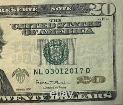 $20 Dollar Bill BIRTHDAY Note-March 01, 2017-Anniversary Note (03012017) 2017