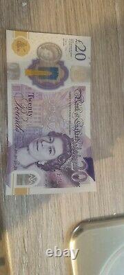 20 pound note polymer extremely rare one of a kind. Lots of error/misprints