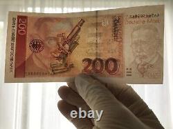 200 Mark Banknote German Rare Prefix AA 1989 Crisp Condition -AUNC