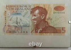 2004 New Zealand Five Dollars Note Bank Notes Signed Sir Edmund Hillary